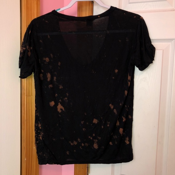 Tie Dye Cut Out Choker Tee - Picture 7 of 7